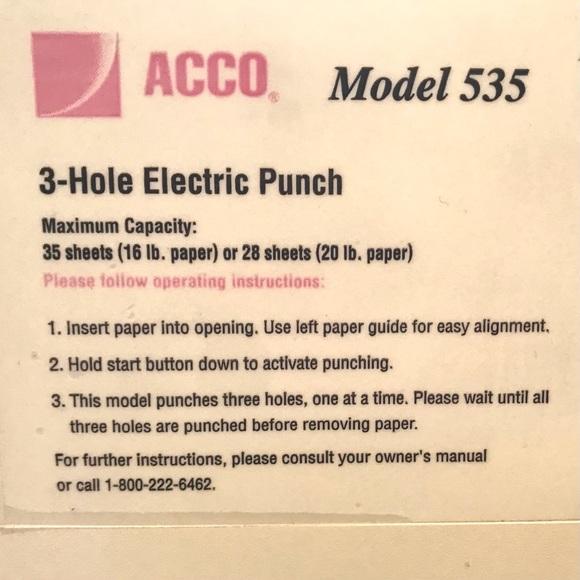 ❌SOLD❌3-Hole Puncher, Commercial Heavy Duty - Picture 8 of 8